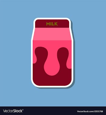 Paper sticker on stylish background coffee carton vector image