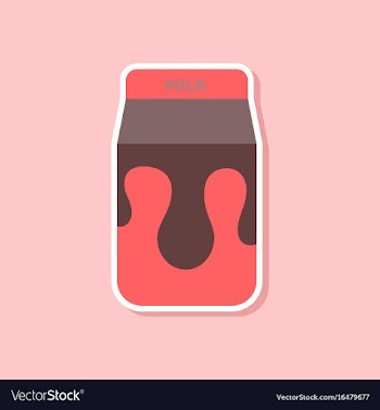 Paper sticker on stylish background coffee carton vector image