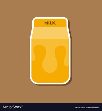 Paper sticker on stylish background coffee carton vector image