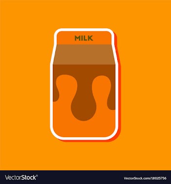 Paper sticker on stylish background coffee carton vector image