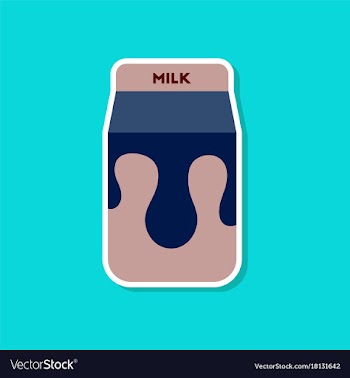Paper sticker on stylish background coffee carton vector image