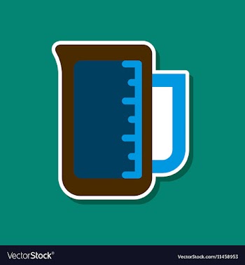 Paper sticker on stylish background coffee cup vector image