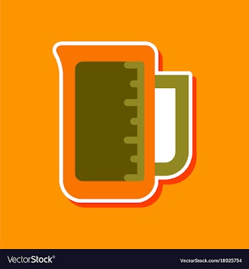 Paper sticker on stylish background coffee cup vector image