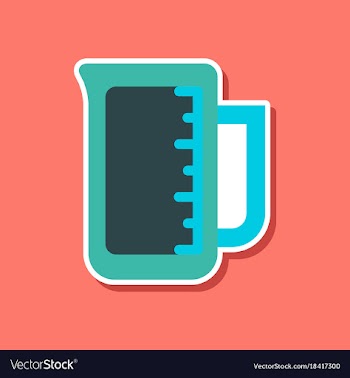 Paper sticker on stylish background coffee cup vector image
