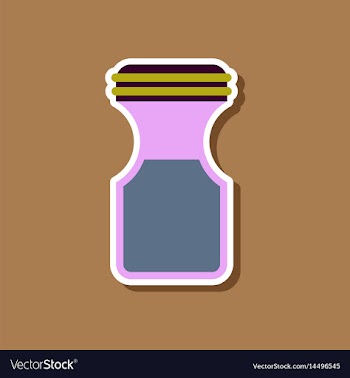 Paper sticker on stylish background coffee jar vector image