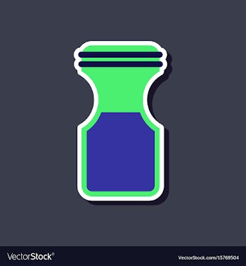 Paper sticker on stylish background coffee jar vector image