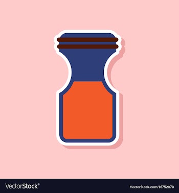 Paper sticker on stylish background coffee jar vector image