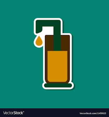 Paper sticker on stylish background coffee maker vector image