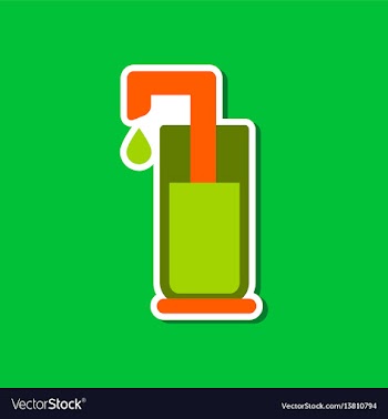 Paper sticker on stylish background coffee maker vector image