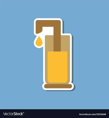 Paper sticker on stylish background coffee maker vector image