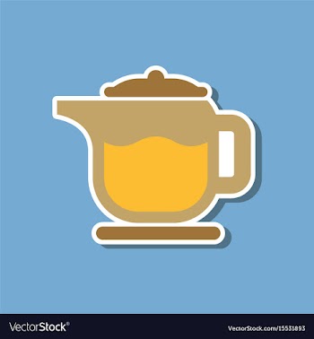 Paper sticker on stylish background coffee maker vector image
