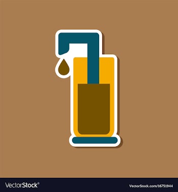 Paper sticker on stylish background coffee maker vector image