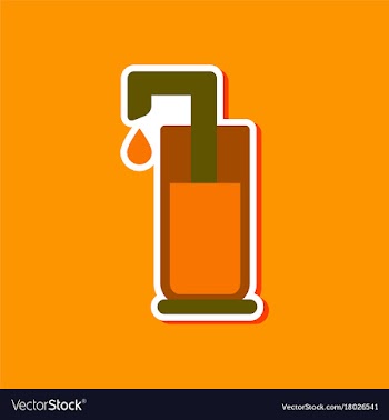 Paper sticker on stylish background coffee maker vector image