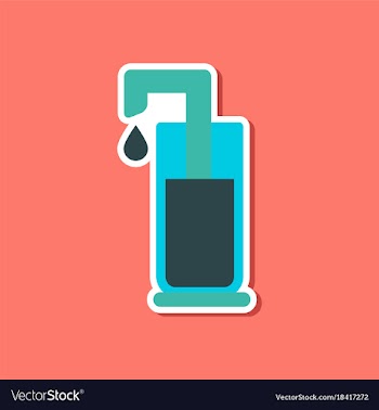 Paper sticker on stylish background coffee maker vector image