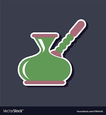 Paper sticker on stylish background coffee turk vector image