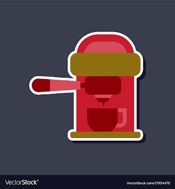 Paper sticker on stylish background coffee vector image