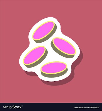 Paper sticker on stylish background coins finance vector image