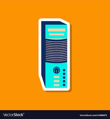 Paper sticker on stylish background computer vector image
