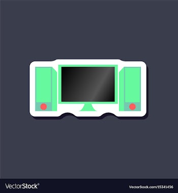 Paper sticker on stylish background computer vector image