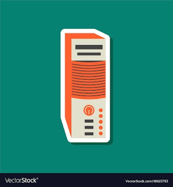 Paper sticker on stylish background computer vector image