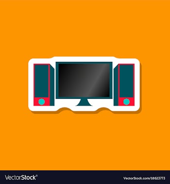Paper sticker on stylish background computer vector image