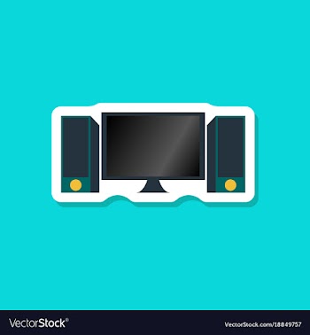 Paper sticker on stylish background computer vector image