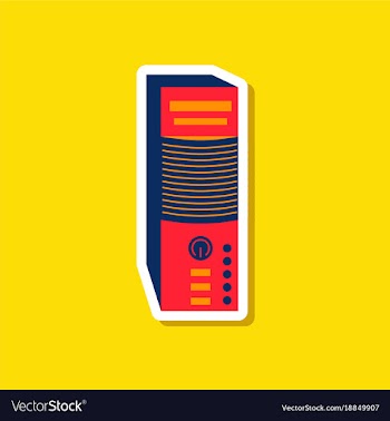 Paper sticker on stylish background computer vector image