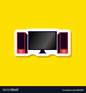 Paper sticker on stylish background computer vector image