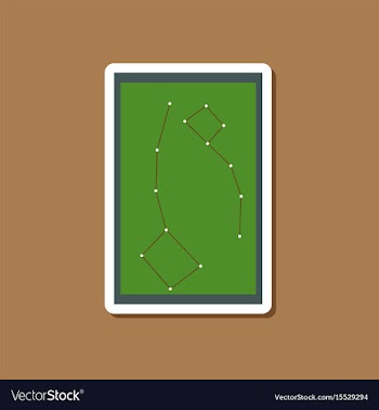 Paper sticker on stylish background constellation vector image