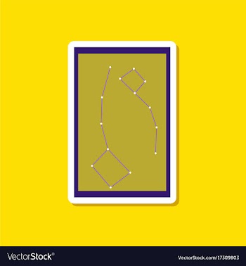Paper sticker on stylish background constellation vector image