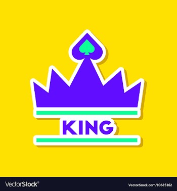 Paper sticker on stylish background crown royal vector image