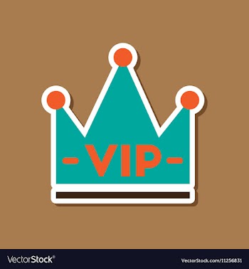 Paper sticker on stylish background crown royal vector image