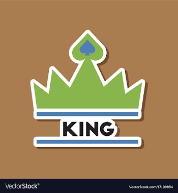 Paper sticker on stylish background crown royal vector image