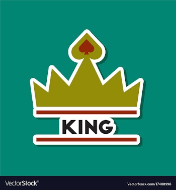 Paper sticker on stylish background crown royal vector image