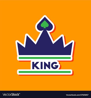 Paper sticker on stylish background crown royal vector image