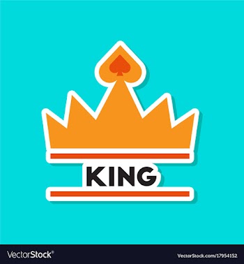 Paper sticker on stylish background crown royal vector image