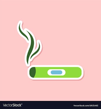 Paper sticker on stylish background cuba cigar vector image