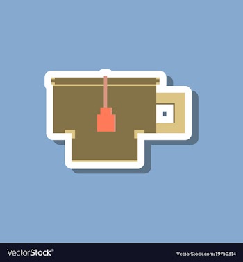 Paper sticker on stylish background cup of tea vector image