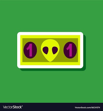 Paper sticker on stylish background currency cash vector image
