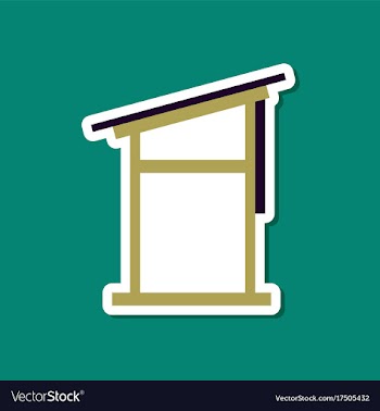 Paper sticker on stylish background desk vector image