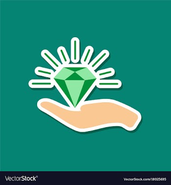 Paper sticker on stylish background diamond in vector image