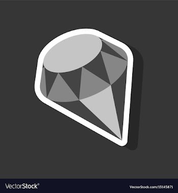 Paper sticker on stylish background diamond vector image