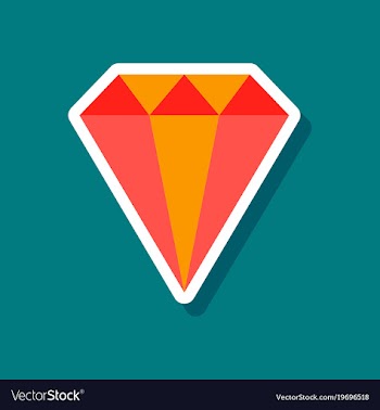 Paper sticker on stylish background diamond vector image