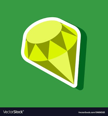 Paper sticker on stylish background diamond vector image