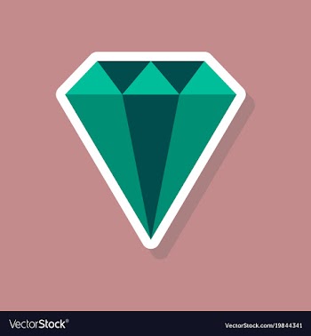 Paper sticker on stylish background diamond vector image