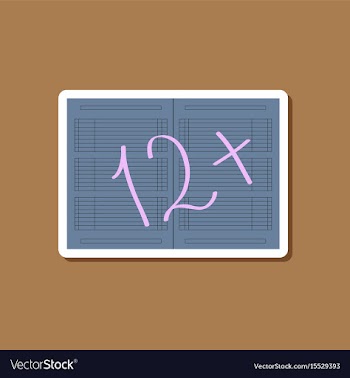 Paper sticker on stylish background diary mark vector image