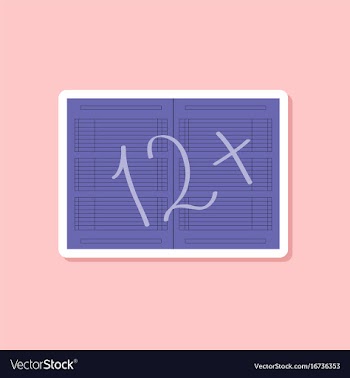 Paper sticker on stylish background diary mark vector image