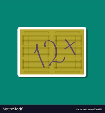 Paper sticker on stylish background diary mark vector image