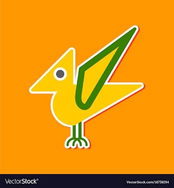Paper sticker on stylish background dinosaur vector image