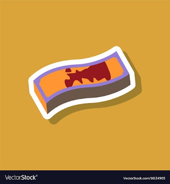 Paper sticker on stylish background dirty money vector image